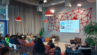 Ocorreram painéis na Escola de Comunicação, Artes e Design e no Parque Científico e Tecnológico